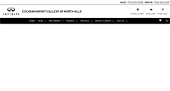 Desktop Screenshot of cochraninfiniti.com