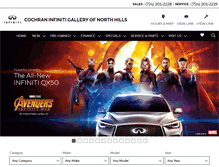 Tablet Screenshot of cochraninfiniti.com